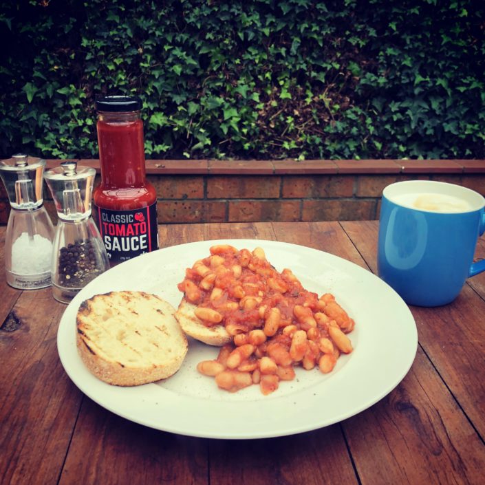 2 minute baked beans on Sourdough(1)